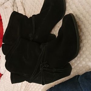 Black suede MIA boots size 8.5